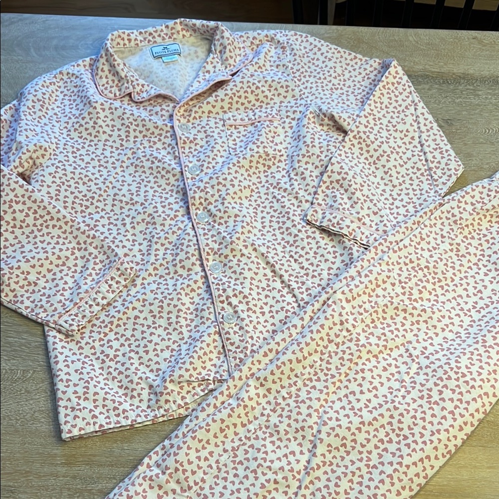 Children's Pink Heart Cotton Pajama Set - Unknown Brand